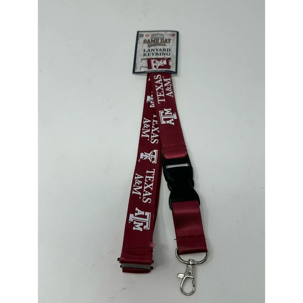 NEW!! Texas A&M Aggies Breakaway Lanyard Keyring by Game Day Outfitters M4